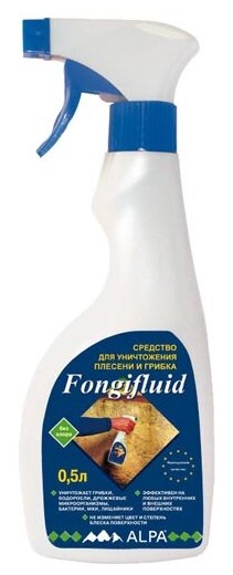 Пропитка декоративная для защиты древесины Alpa Fongifluid 0,5 л.