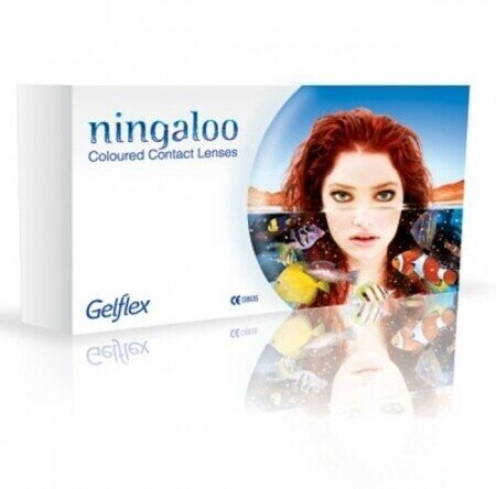 Gelflex цветные контактные линзы Ningaloo 3-х тоновые(2шт.) -6.5, 8,6 sea green