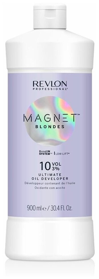 Оксидант Revlon Professional Magnet Magnet™ Blondes Ultimate Oil Developers, Крем-пероксид с добавлением масла, 3% 10 vol, 900 мл