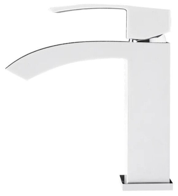 Смеситель для раковины Grocenberg GB2007 белый/хром — фото 1