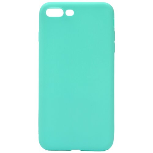 фото Чехол - накладка soft touch для apple iphone 8 plus / 7 plus бирюзовый gosso