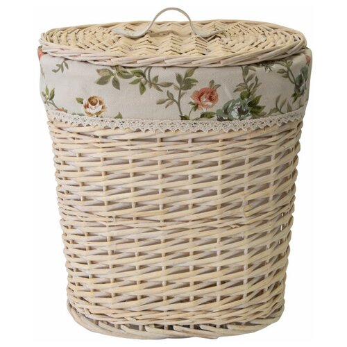 фото Корзина бельевая овальная "rose", д330 ш210 в360, натуральный natural house