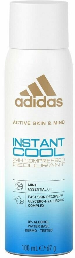 Дезодорант спрей 24H Adidas Instant Cool 100 мл (Из Финляндии)