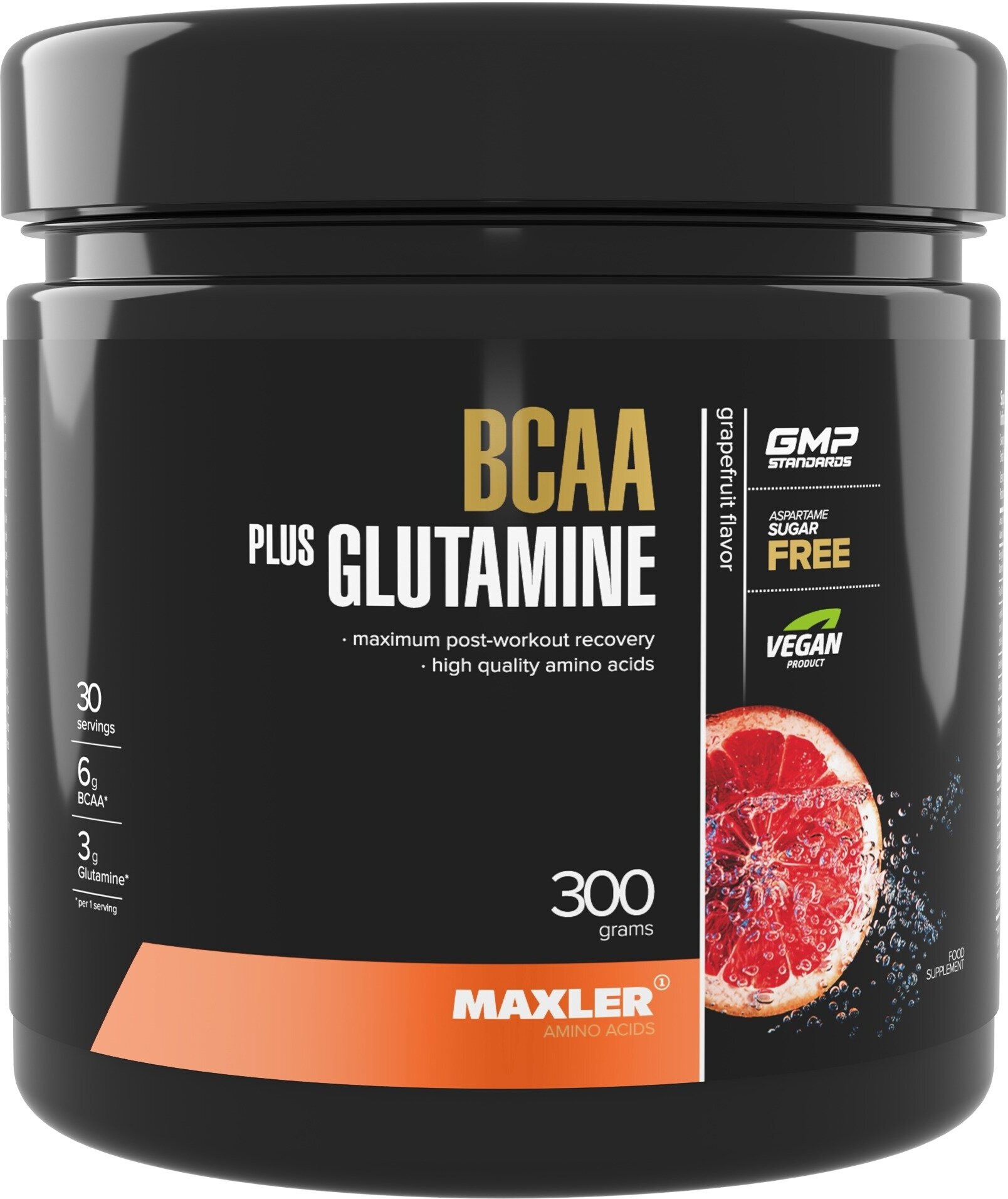 Бсаа MAXLER BCAA + Glutamine 300 g 2:1:1 300 г, Грейпфрут