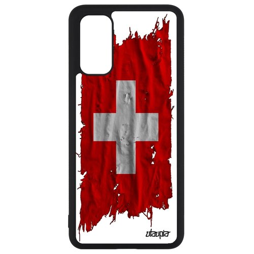 фото Чехол на мобильный samsung galaxy s20, s20 5g, "флаг швейцарии на ткани" государственный utaupia