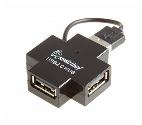 USB Хаб Smartbuy 4 порта SBHA-6900 (Черный)