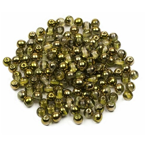 Стеклянные чешские бусины, круглые, Round Beads, 4 мм, цвет Crystal Sunny Magic Citrus, 150 шт.