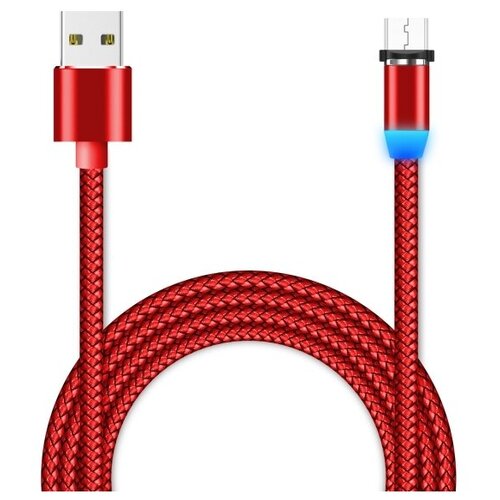 Кабель Jet.A USB - microUSB (JA-DC26), красный кабель usb 2 0 тип a b micro wireworld ultraviolet 8 usb 2 0 a to micro b u2am2 0m 8 2 0 m