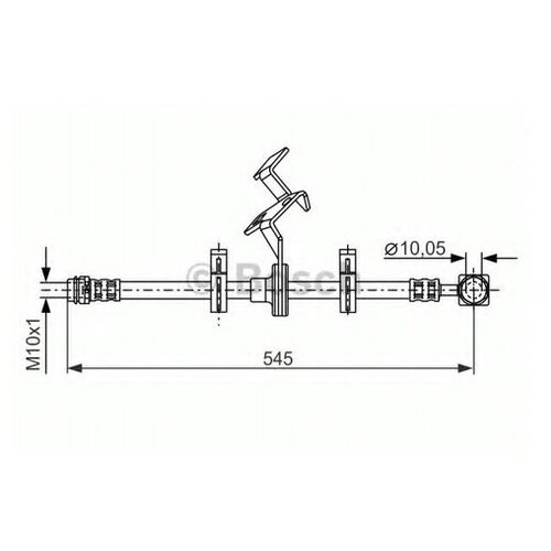 Bosch BOSCH Шланг тормозной BOSCH 1987481077