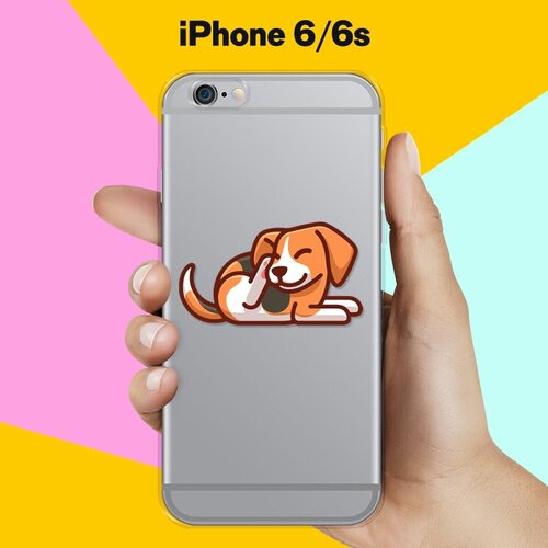 Силиконовый чехол Бигль на Apple iPhone 6/iPhone 6S силиконовый чехол swag бигль на apple iphone 6 iphone 6s