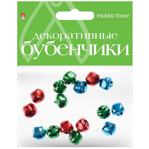 фото Бубенчики. набор №9, цветные, диаметр 12 мм, 3 цвета hobby time