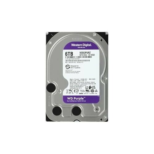 Жесткий диск 35 Western Digital Purple 6TB SATA-III WD63PURZ 21289₽