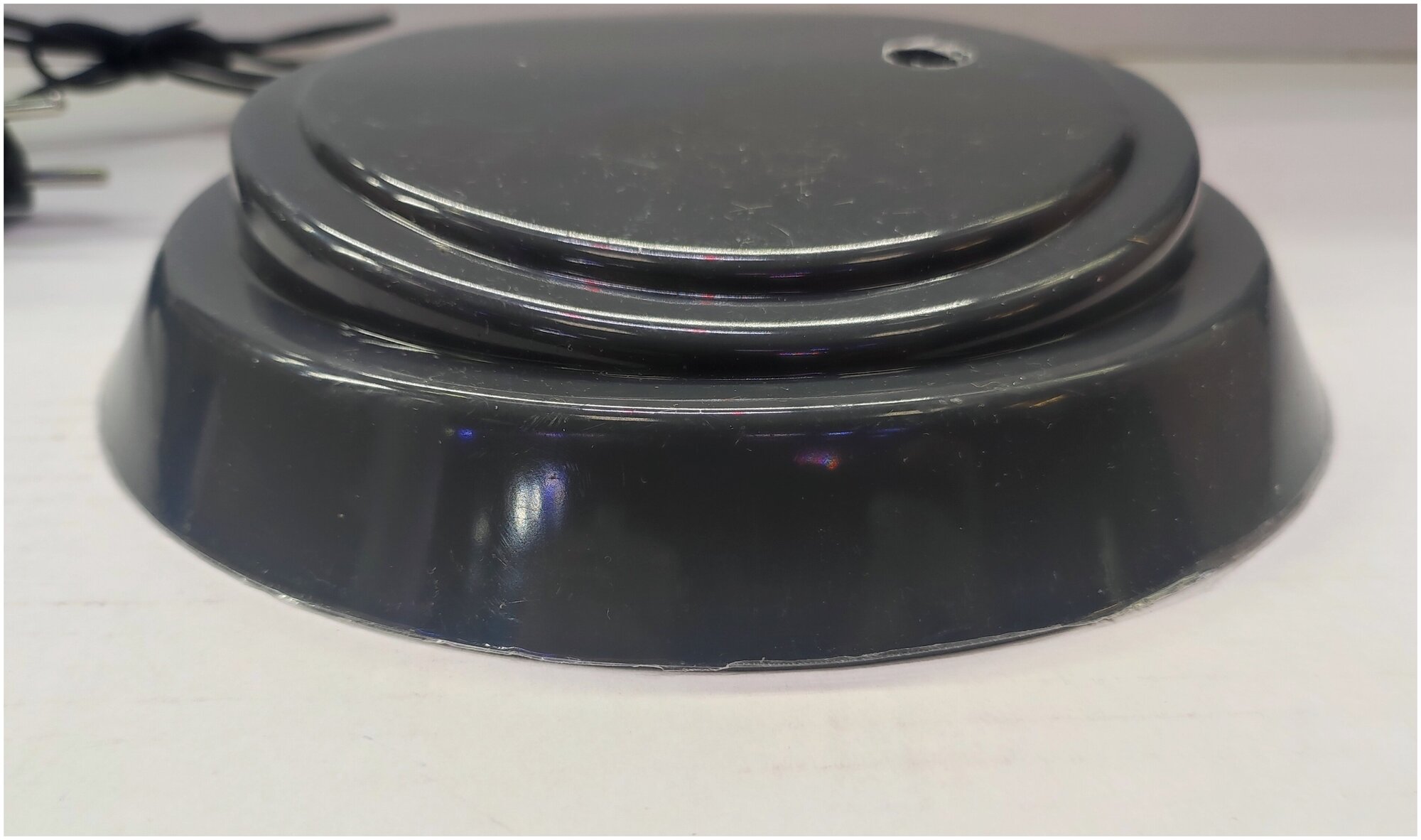 Крышка-светильник для круглого аквариума 10 литров, бокала 5 и 7 литров, диаметр 16 см, серая - фотография № 6