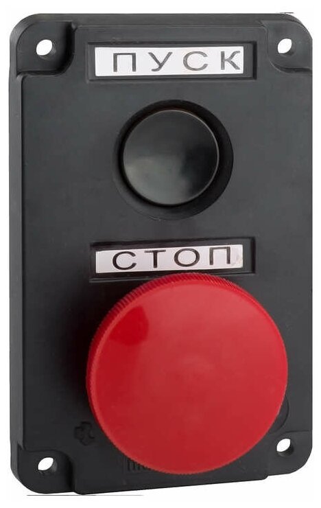 Пост кнопочный ПКЕ 222/2 красный гриб | код 9302223 | Инженерсервис ( 1шт. )