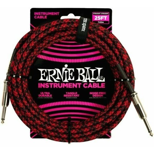 кляп шарик на ремне с отверстиями для дыхания breathable ball gag – черный с красным Ernie Ball 6398 Кабель инструментальный, прямой/угловой 7,62 м