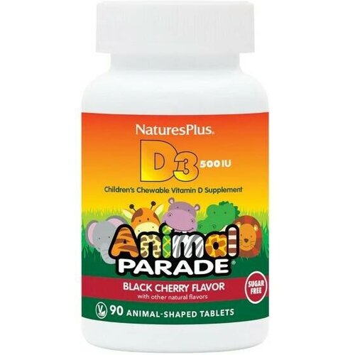 Nature's Plus Animal Parade Vitamin D3 500 IU, 90 таб.