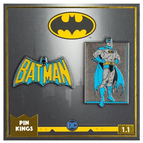 фото Значок pin kings dc бэтмен 1.1 - набор из 2 шт rubber road ltd