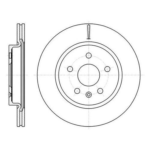 фото Тормозной диск roadhouse 61284.10 для chevrolet malibu; opel insignia; saab 9-5 road house