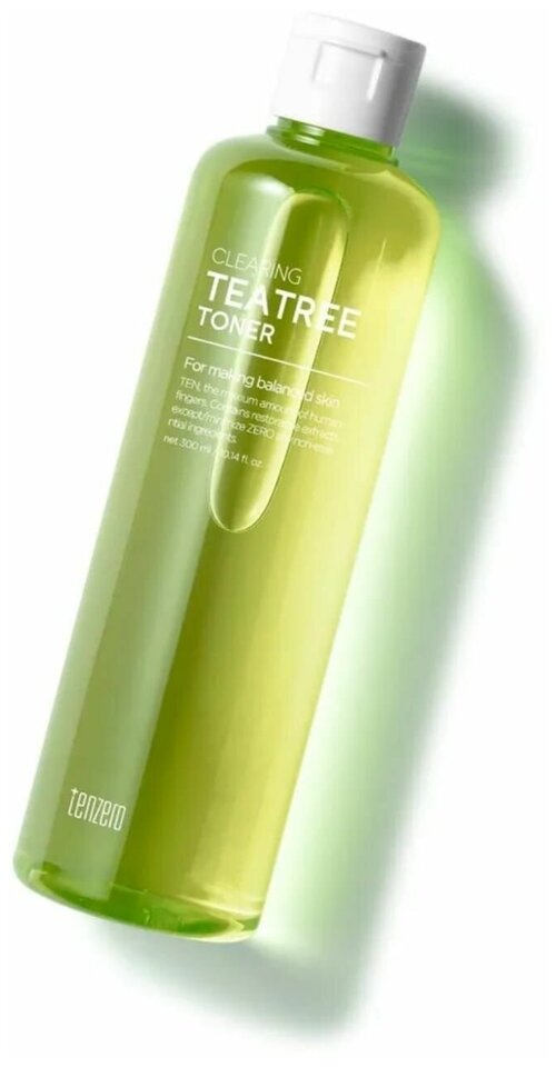 Tenzero Тонер с экстрактом масла чайного дерева Clearing Tea Tree Toner 300 мл.