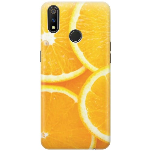 фото Cиликоновый чехол на realme 3 pro / рилми 3 про с принтом "апельсины" gosso