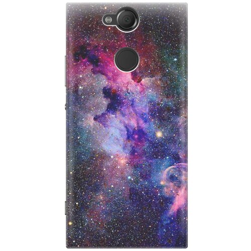 фото Cиликоновый чехол на sony xperia xa2 / сони иксперия ха2 с принтом "открытый космос" gosso