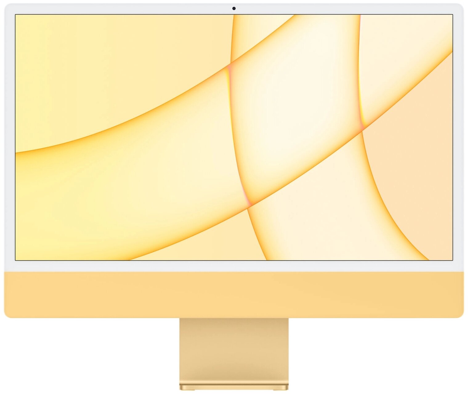 23.5" Моноблок Apple iMac 24" 2021 г. Z12S000BK, 4480x2520, Apple M1 2.064 ГГц, RAM 8 ГБ, SSD 256 ГБ, Apple M1 8-Core, MacOS, желтый