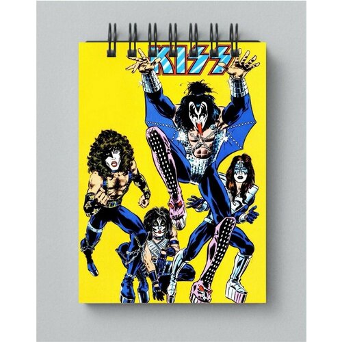 Блокнот Kiss - Кисс № 5 футболка design heroes рок группа kiss мужская черная s