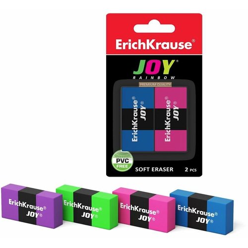 Ластик ErichKrause JOY Rainbow 46523EK