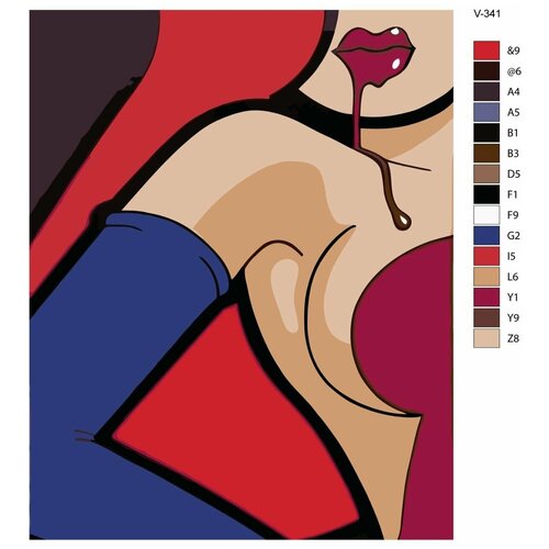 Картина по номерам V-341 Цветная эротика, 40x50 см картина по номерам v 341 цветная эротика 40x50 см