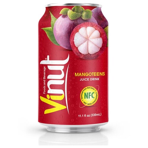 Напиток VINUT со вкусом Мангустина 0.33л Упаковка 24 шт