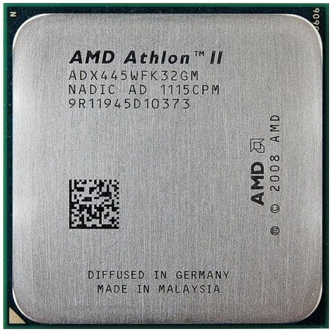 Процессор AMD Athlon II X3 445 AM3,  3 x 3100 МГц, OEM