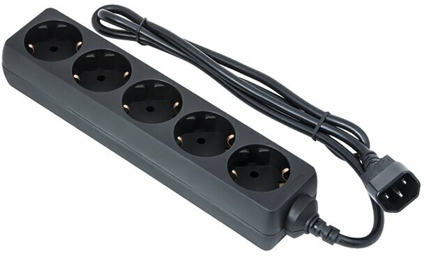 Сетевой фильтр ExeGate 5 Sockets 1.2m SPU-5-1.2B Black 221201