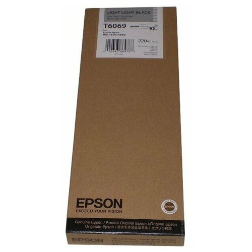 Картридж Epson C13T606900, 700 стр, светло-серый картридж ds t6069 светло серый