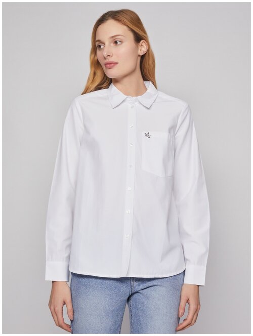 Рубашка с длинным рукавом, цвет Белый, размер XL