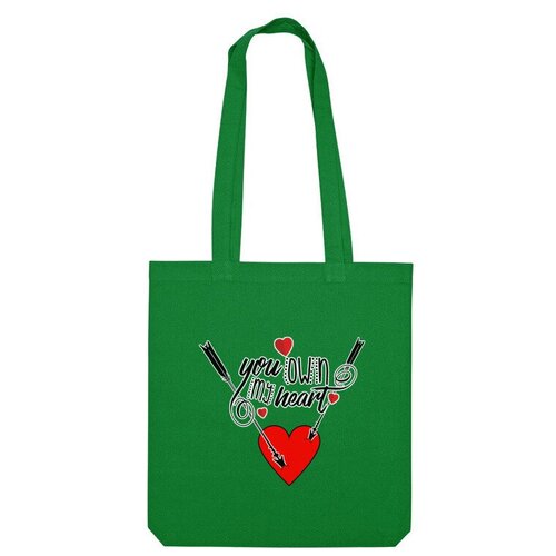 фото Сумка шоппер us basic, зеленый