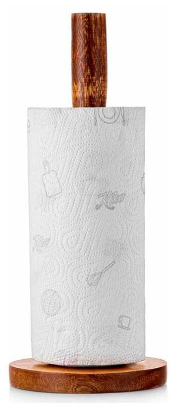 Держатель для бумажного полотенца из натурального дерева Walmer Organic 33 см