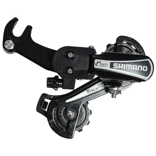 SHIMANO Перек-ль задний TY21-B, GS, 6ск, креп. на ось, чёр, б/уп. перек ль задний shimano tourney ty21 b gs 6ск крепление на болт без уп серебристый