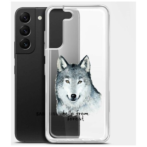 чехол клип кейс borasco artworks для samsung galaxy a02 прозрачный рисунок [51365] Чехол (клип-кейс) BORASCO ArtWorks, для Samsung Galaxy S22+, прозрачный/рисунок [51468]