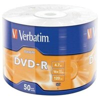 Диски DVD-R Verbatim 16x 4.7Gb Data Life 50шт 43791