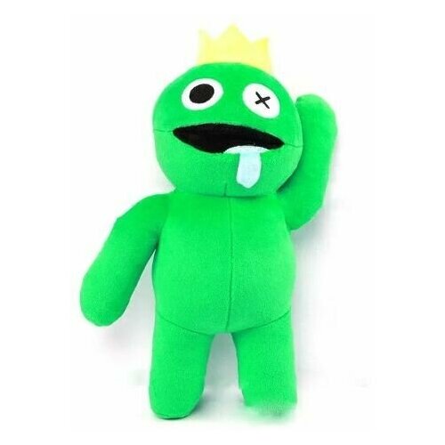 Мягкая игрушка Roblox Rainbow Friends (Радужные друзья), Green зеленый, 30 см мягкая игрушка радужные друзья роблокс зеленый 20см