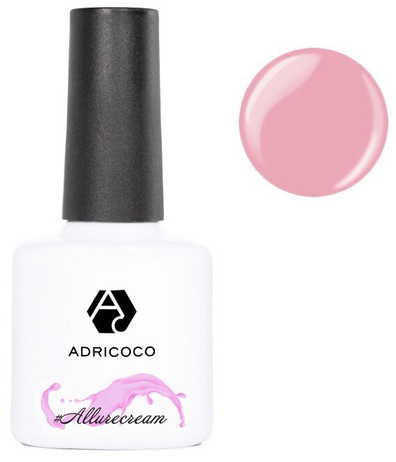 ADRICOCO гель-лак для ногтей Est Naturelle / #Allurecream, 8 мл, 40 г, 16 камуфлирующий светло-розовый
