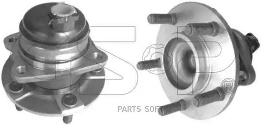 GSP Ступица с подшипником CHRYSLER VOYAGER III-IV 95-08 зад.