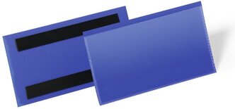 Карман DURABLE для маркировки 1742/07, 150x67 мм, с магнитным креплением, темно-синий, 1шт.
