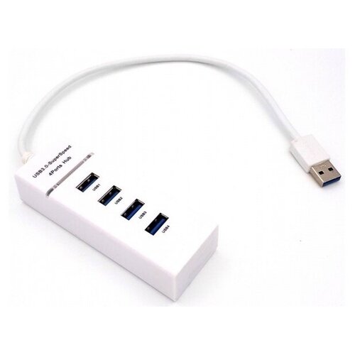USB-ХАБ USB30 разветвитель USB-hub 4 порта HUB USB для периферийных устройств Концентратор юсб-хаб для ноутбука белый 93000₽