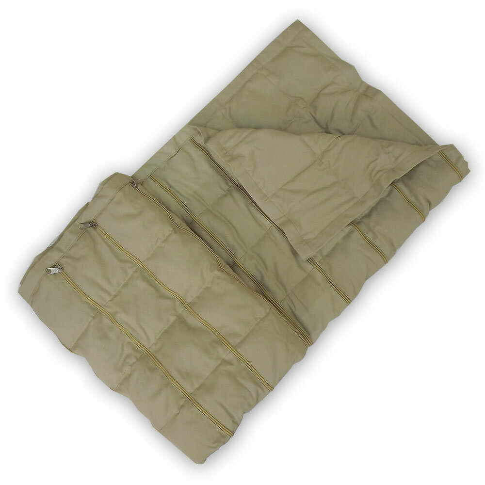 Утяжеленное одеяло регулируемый вес (полимер) 115*145 см, 7,3 кг цвет синий ОМТ-11.1