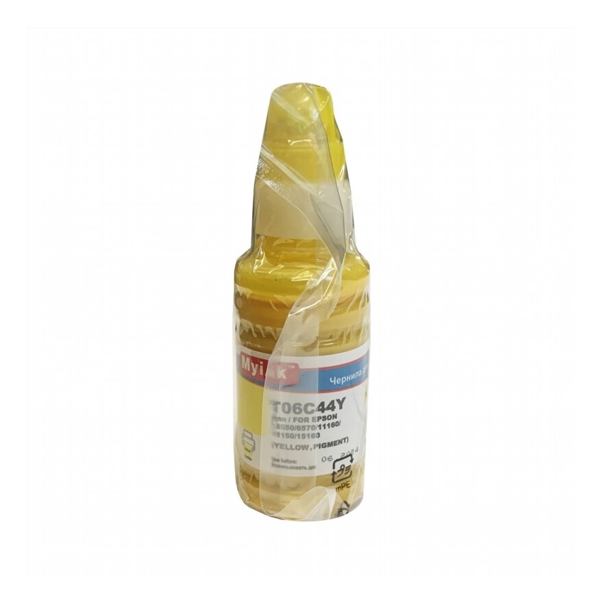 Чернила для EPSON EcoTank 112 (T06C44) L6550/6570/11160/15150/15160 (70мл, yellow, Pigment) MyInk