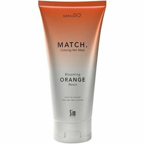 Sim Sensitive Маска оттеночная SensiDo Match Blooming Orange Neon оранжевый неоновый, 200 мл