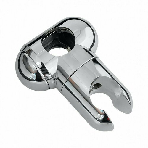 Держатель лейки душа на штангу диаметром 25 мм крепление лейки для душевой кабины пластик хром глянцевый 580₽