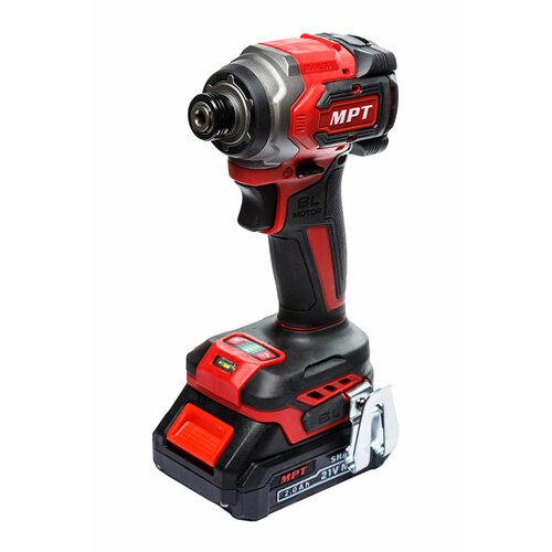 Аккумуляторный ударный бесщеточный винтоверт-шуруповерт MPT 21В 230Н 2х2Ач 1265000₽