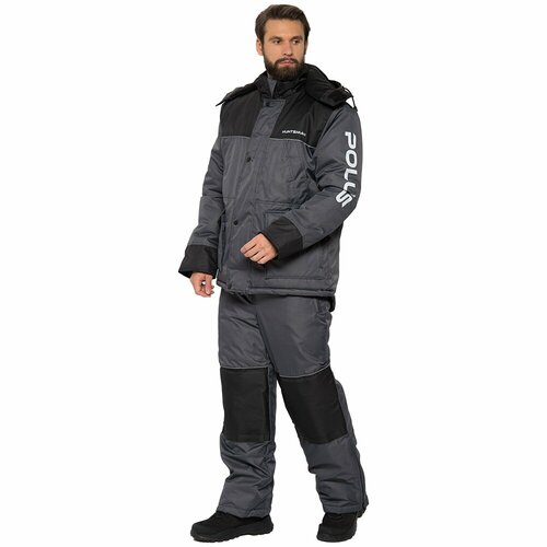 Костюм HUNTSMAN Полюс, 48-50, зима, серый/черный